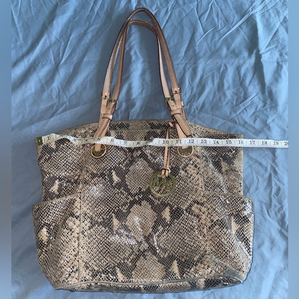 Michael Kors Tan and Black Tote Bag